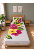 Hand Painted Rayon Bedsheet Set Single Size